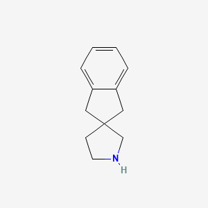 Chemical structure of 1,3-dihydrospiro[indene-2,3'-pyrrolidine]