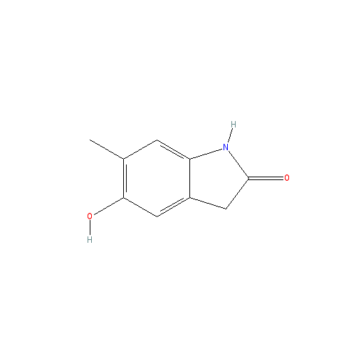 Chemical structure of 5-Hydroxy-6-methylindolin-2-one