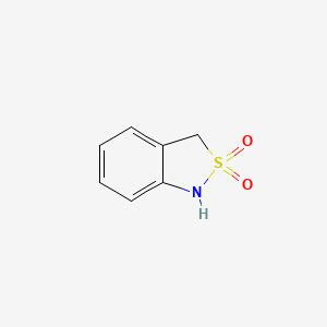 Chemical structure of 1,3-dihydro-2,1-benzothiazole 2,2-dioxide