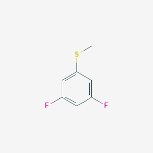 Chemical structure of 1,3-Difluoro-5-(methylsulfanyl)benzene