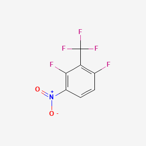 Chemical structure of 1,3-Difluoro-4-nitro-2-(trifluoromethyl)benzene