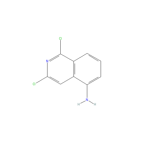 Chemical structure of 1,3-Dichloroisoquinolin-5-amine