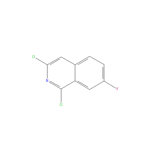 Chemical structure of 1,3-Dichloro-7-fluoroisoquinoline