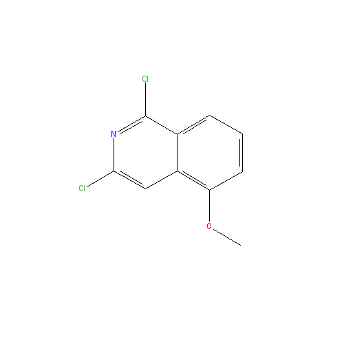 Chemical structure of 1,3-dichloro-5-methoxyisoquinoline