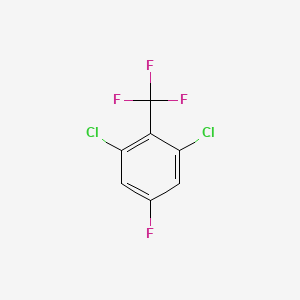 Chemical structure of 1,3-Dichloro-5-fluoro-2-(trifluoromethyl)benzene