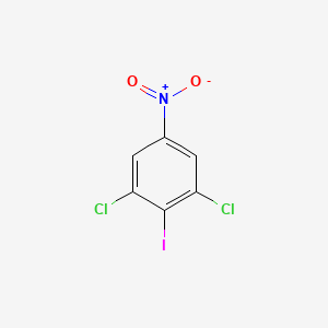 Chemical structure of 1,3-Dichloro-2-iodo-5-nitrobenzene