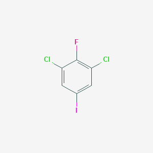 Chemical structure of 1,3-Dichloro-2-fluoro-5-iodobenzene