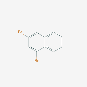 Chemical structure of 1,3-Dibromonaphthalene