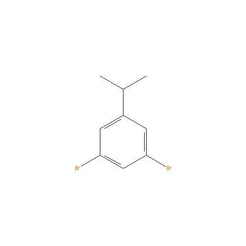 Chemical structure of 1,3-DIBROMO-5-ISOPROPYLBENZENE