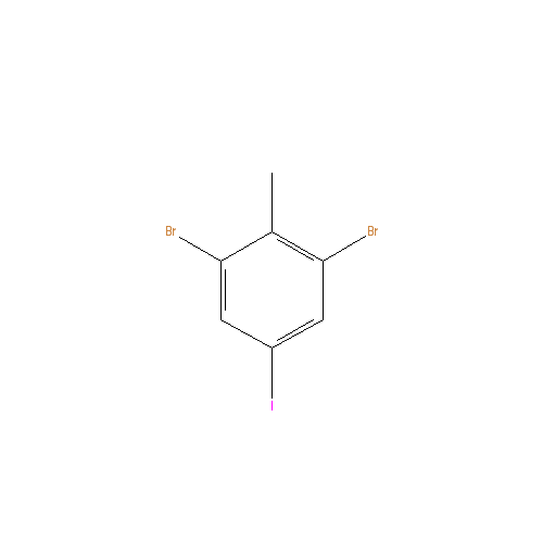Chemical structure of 1,3-Dibromo-5-iodo-2-methylbenzene