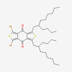 Chemical structure of 1,3-Dibromo-5,7-bis(2-butyloctyl)thieno[3,4-f][2]benzothiole-4,8-dione