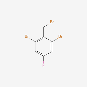Chemical structure of 1,3-Dibromo-2-(bromomethyl)-5-fluorobenzene