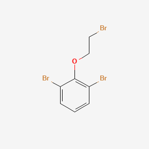 Chemical structure of 1,3-dibromo-2-(2-bromoethoxy)benzene