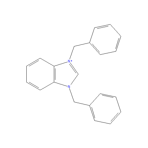 Chemical structure of 1,3-Dibenzyl-1H-benzo[d]imidazol-3-ium chloride