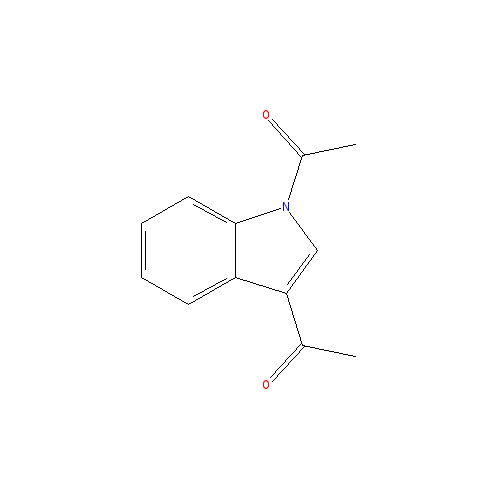 Chemical structure of 1,3-Diacetylindole