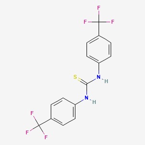 Chemical structure of 1,3-Bis[4-(trifluoromethyl)phenyl]thiourea