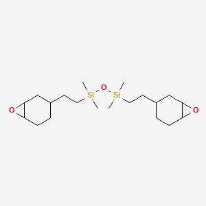 Chemical structure of 1,3-Bis[2-(7-oxabicyclo[4.1.0]heptan-3-yl)ethyl]-1,1,3,3-tetramethyldisiloxane