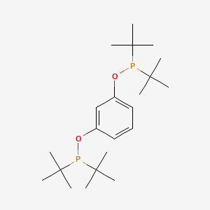 Chemical structure of 1,3-Bis[(di-tert-butylphosphino)oxy]benzene