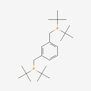 Chemical structure of 1,3-Bis(di-tert-butylphosphinomethyl)benzene