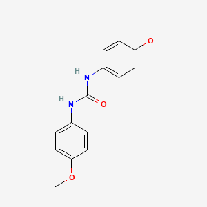 Chemical structure of 1,3-Bis(4-methoxyphenyl)urea