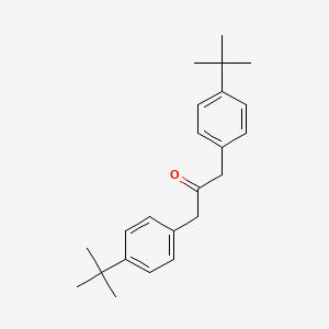 Chemical structure of 1,3-Bis(4-(tert-butyl)phenyl)propan-2-one