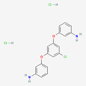 Chemical structure of 1,3-Bis(3-aminophenoxy)-5-chlorobenzene Dihydrochloride