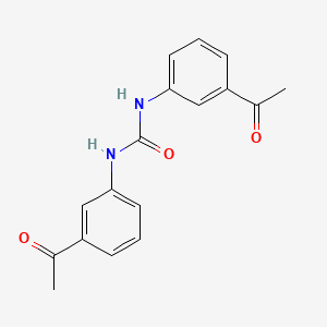 Chemical structure of 1,3-bis(3-acetylphenyl)urea