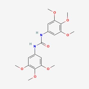 Chemical structure of 1,3-bis(3,4,5-trimethoxyphenyl)urea
