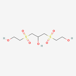 Chemical structure of 1,3-Bis(2-hydroxyethylsulfonyl)-2-propanol