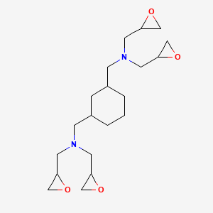 Chemical structure of 1,3-Bis (N,N-diglycidyl aminomethyl)-cyclohexane