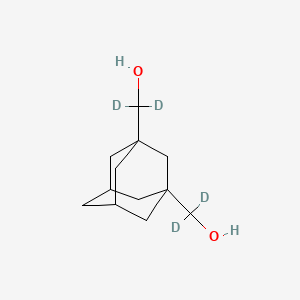 Chemical structure of 1,3-Adamantanedimethanol-d4