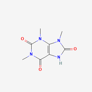Chemical structure of 1,3,9-Trimethyluric acid