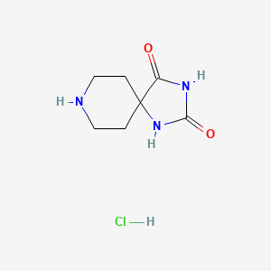 Chemical structure of 1,3,8-Triaza-spiro[4.5]decane-2,4-dionehydrochloride