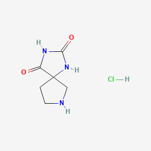 Chemical structure of 1,3,7-Triazaspiro[4.4]nonane-2,4-dione hydrochloride