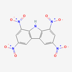 Chemical structure of 1,3,6,8-Tetranitrocarbazole