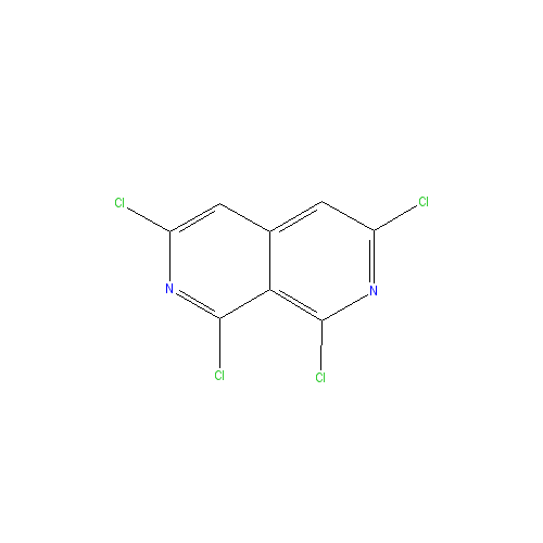 Chemical structure of 1,3,6,8-Tetrachloro-2,7-naphthyridine
