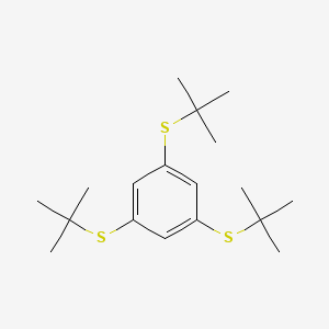 Chemical structure of 1,3,5-Tris(tert-butylthio)benzene