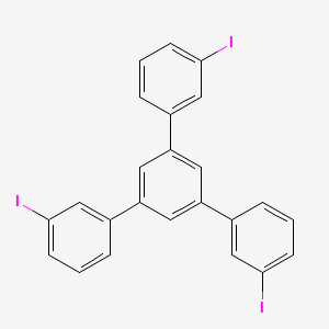 Chemical structure of 1,3,5-Tris(m-iodophenyl)benzene