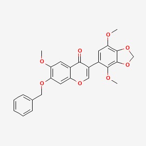 Chemical structure of 1,3,5-Tri-O-benzoyl-α-L-ribofuranose