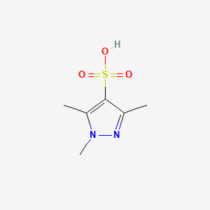 Chemical structure of 1,3,5-trimethyl-1H-pyrazole-4-sulfonic acid