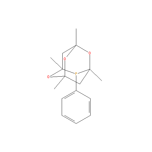Chemical structure of 1,3,5,7-Tetramethyl-6-phenyl-2,4,8-trioxa-6-phosphaadamantan