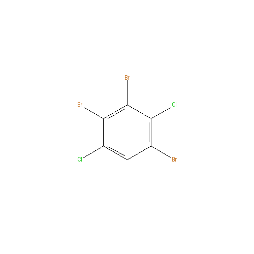 Chemical structure of 1,3,4-Tribromo-2,5-dichlorobenzene