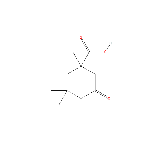 Chemical structure of 1,3,3-Trimethyl-5-oxocyclohexanecarboxylic acid