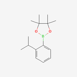 Chemical structure of 2-(4-(tert-Butyl)phenyl)-5,5-dimethyl-1,3,2-dioxaborinane