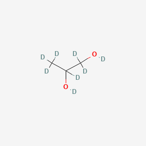 Chemical structure of 1,2-propanediol-D8