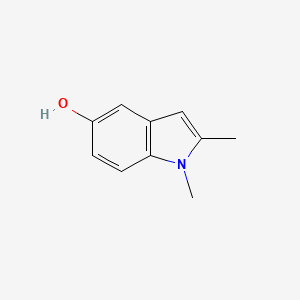 Chemical structure of 1,2-Dimethyl-1H-indol-5-ol