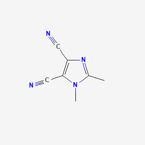 Chemical structure of 1,2-Dimethyl-1H-imidazole-4,5-dicarbonitrile