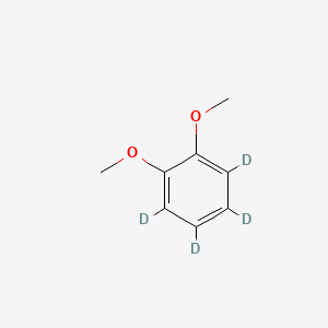 Chemical structure of 1,2-DIMETHOXYBENZENE-3,4,5,6-D4