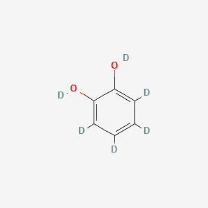 Chemical structure of 1,2-DIHYDROXYBENZENE-D6