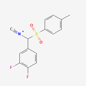 Chemical structure of 1,2-Difluoro-4-(isocyano(tosyl)methyl)benzene